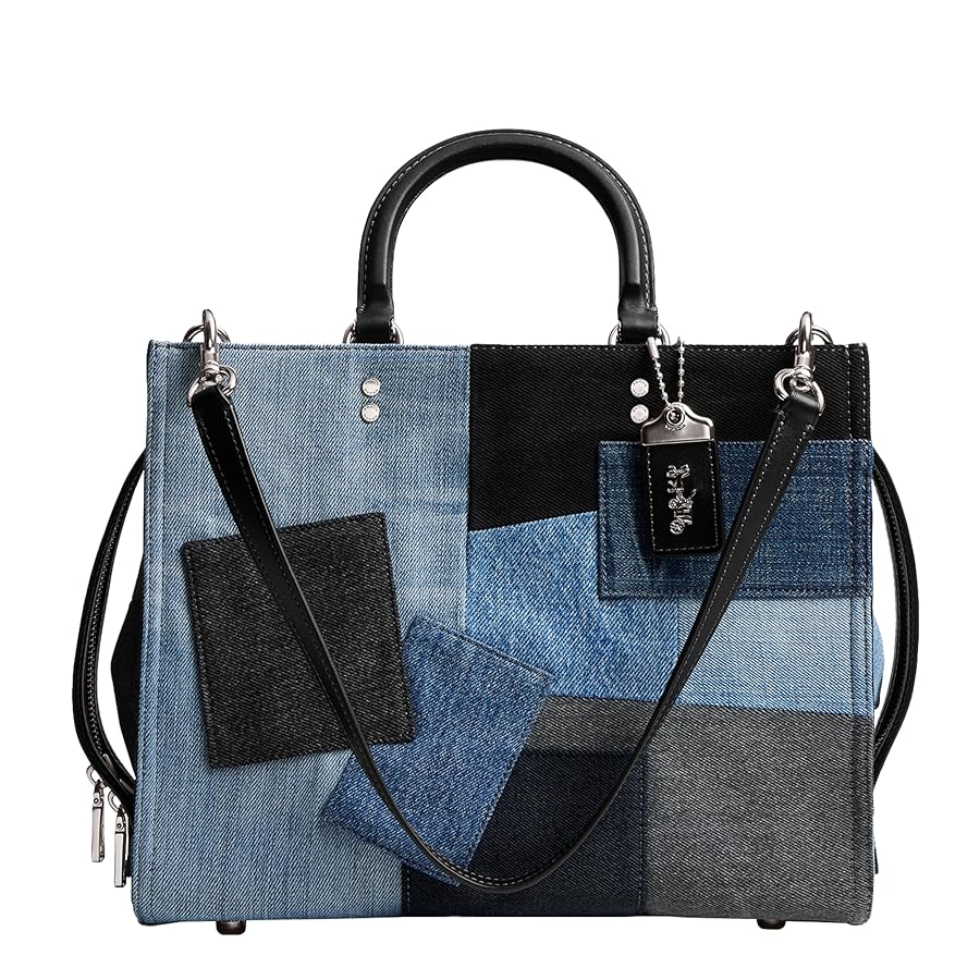 バッグ COACH Patchwork Denim Shoulder Bag Women's Tabby 20 quilted patchwork denim shoulder bag
